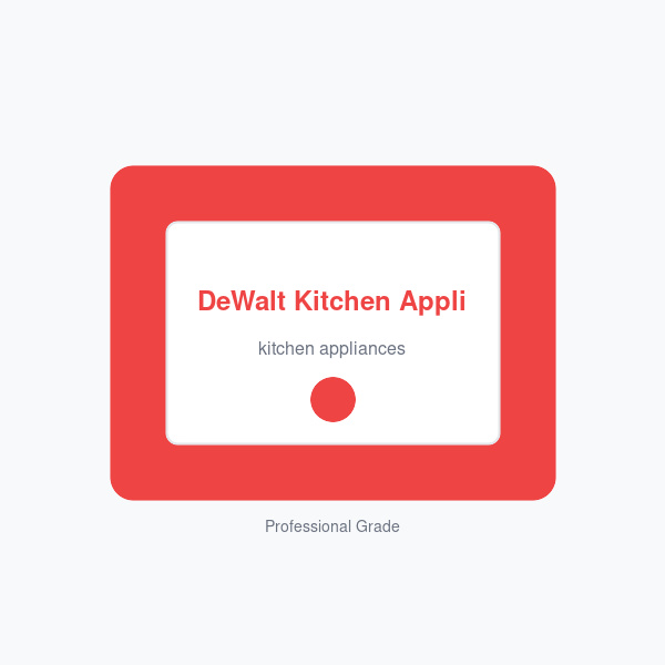 DeWalt Kitchen Appliances Pro 3