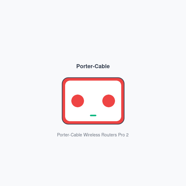 Porter-Cable Wireless Routers Pro 2